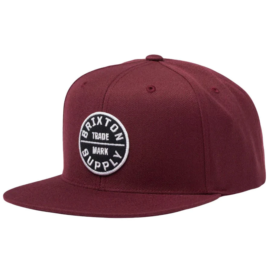 Brixton Oath III Snapback Mahogany 1 Brixton Oath III Snapback Mahogany