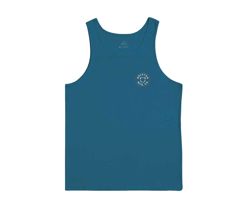 Brixton Crest Tank Top - Marine Blue 1 Brixton Crest Tank Top - Marine Blue