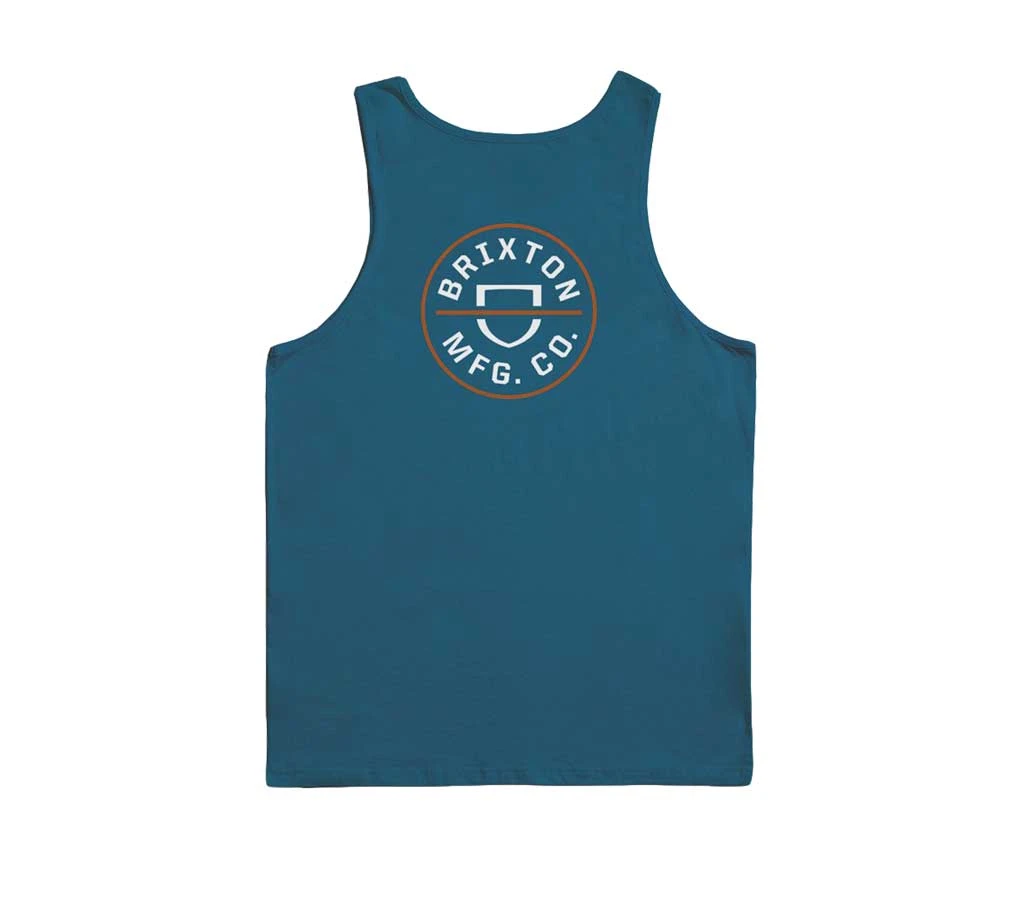 Brixton Crest Tank Top - Marine Blue 2 Brixton Crest Tank Top - Marine Blue - Image 2