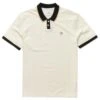 Brixton Proper Polo Knit - Off White/Black