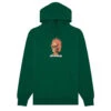 Fucking Awesome Flame Skull Hoodie Dark Green
