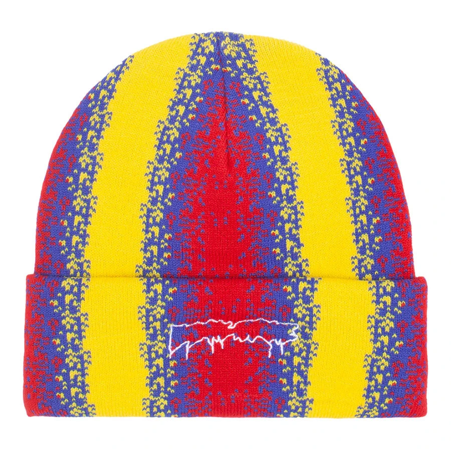 Fucking Awesome Gradient Drip Cuff Beanie Yellow 1 Fucking Awesome Gradient Drip Cuff Beanie Yellow