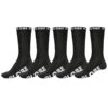 Globe Black Out Crew Sock 5-Pack