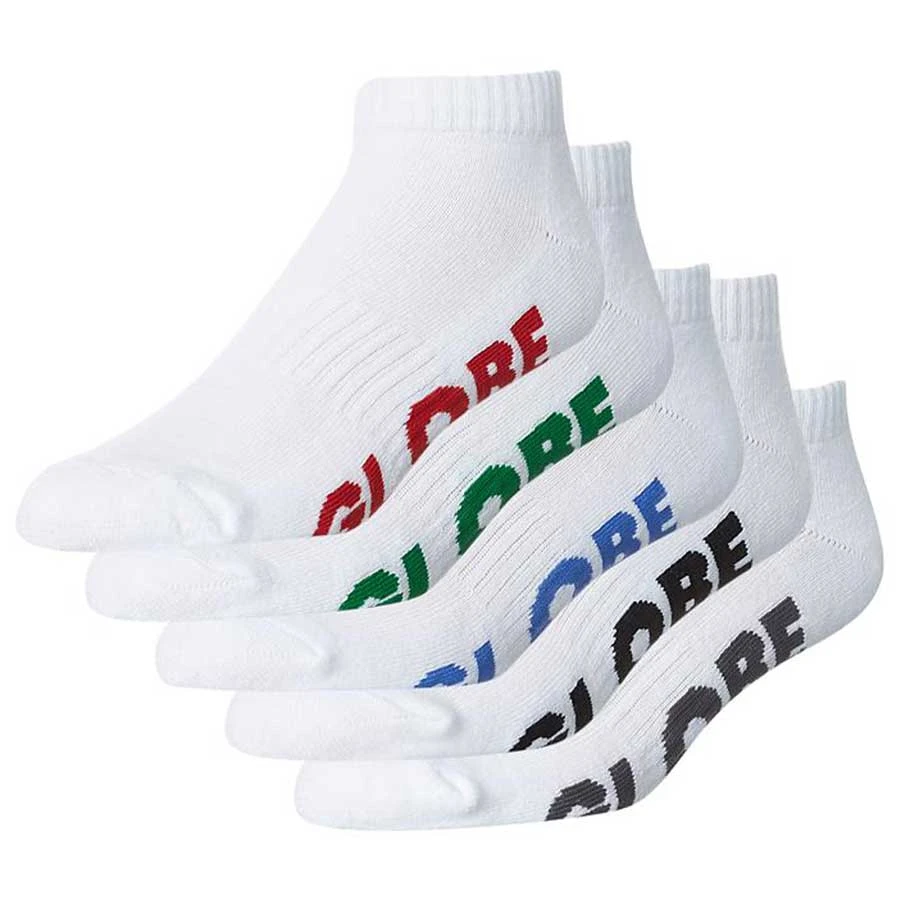 Globe Stealth Ankle Sock 5 Pack - White 1 Globe Stealth Ankle Sock 5 Pack - White