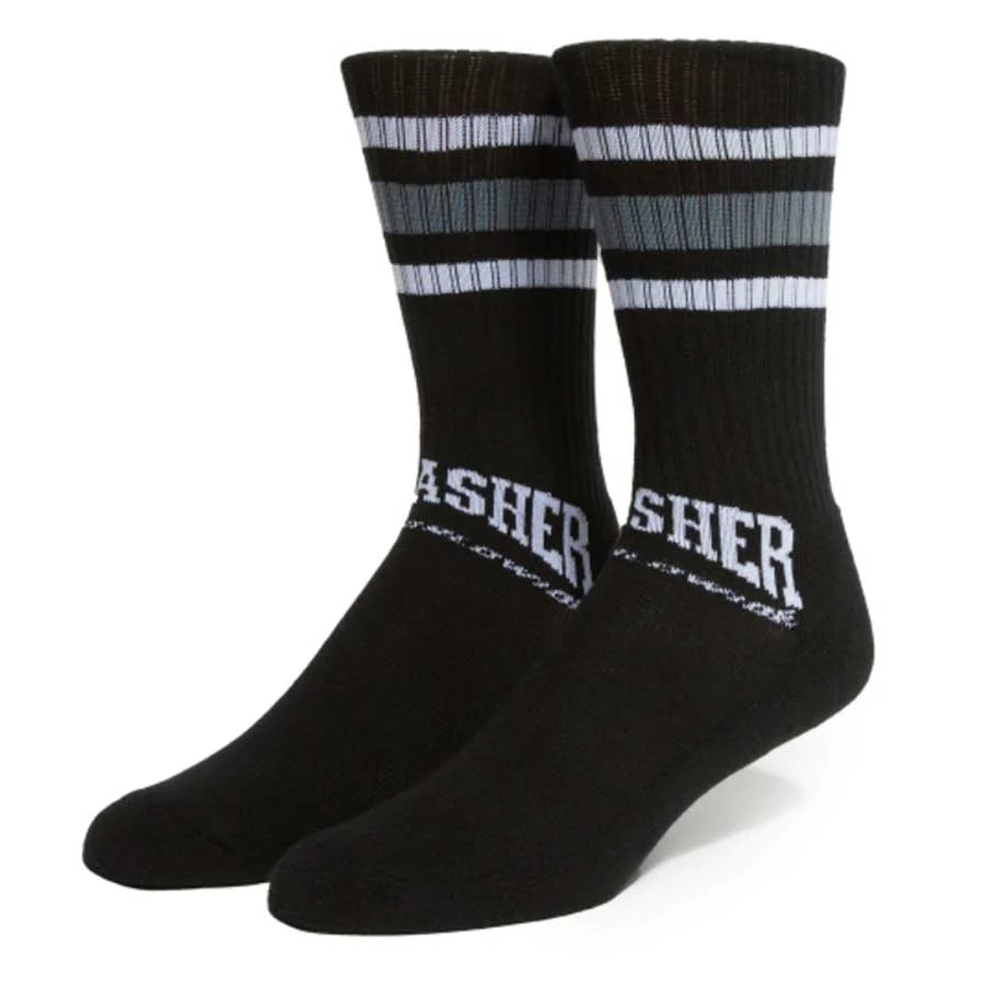 HUF Center Field Sock - Black 1 HUF Center Field Sock - Black