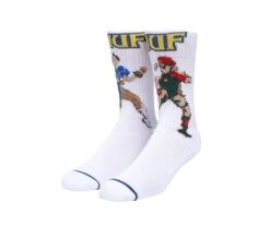 HUF X Street Fighter Chun-Li & Cammy Sock - White