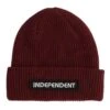 Independent B/C Groundwork Beanie Burgundy