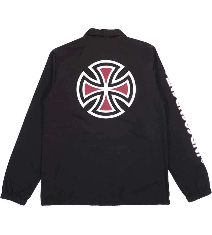 Independent Bar/Cross Coach Jacket - Black 2 Independent Bar/Cross Coach Jacket - Black - Image 2