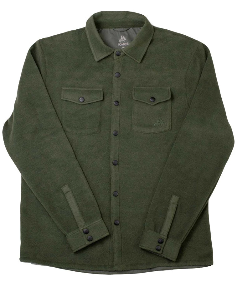 Jones Men's December Snap-Up Polar Fleece Shirt Green 2022 1 Jones Men's December Snap-Up Polar Fleece Shirt Green 2022