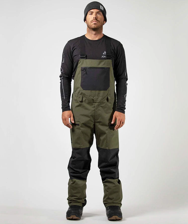 Jones Men's Mountain Surf Bib Pant - Green 2022 2 Jones Men's Mountain Surf Bib Pant - Green 2022 - Image 2