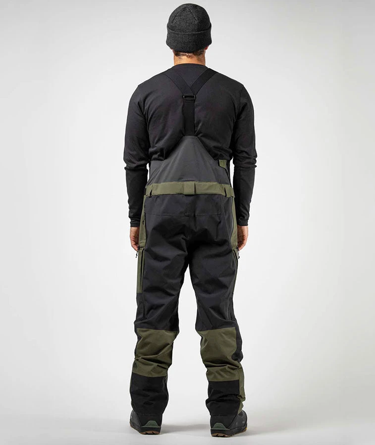 Jones Men's Mountain Surf Bib Pant - Green 2022 3 Jones Men's Mountain Surf Bib Pant - Green 2022 - Image 3