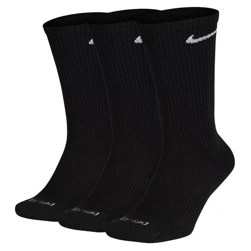 Nike Everyday Plus Cushioned Socks - Black/White 1 Nike Everyday Plus Cushioned Socks - Black/White