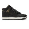 Nike SB Dunk High OG QS - Black/Black-Metallic Gold