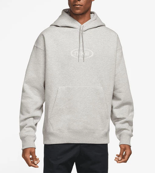 Nike SB HBR HD Pullover Hoodie - Grey Heather/White 1 Nike SB HBR HD Pullover Hoodie - Grey Heather/White