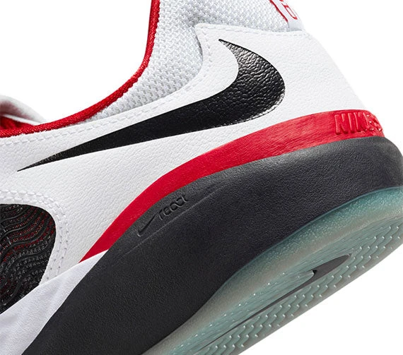 Nike SB Ishod Wair Premium - White/Black-University Red-Black 6 Nike SB Ishod Wair Premium - White/Black-University Red-Black - Image 6