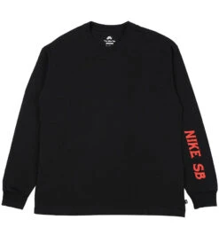 Nike SB Snaked Long Sleeve T-Shirt - Black
