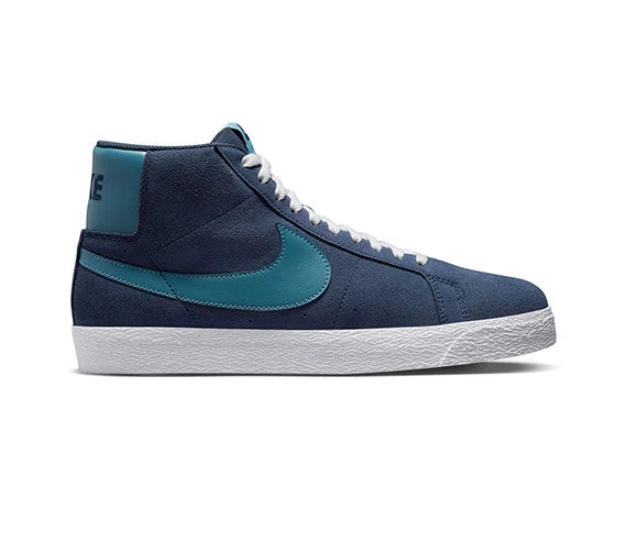Nike SB Zoom Blazer Mid - Midnight Navy/Noise Aqua 1 Nike SB Zoom Blazer Mid - Midnight Navy/Noise Aqua