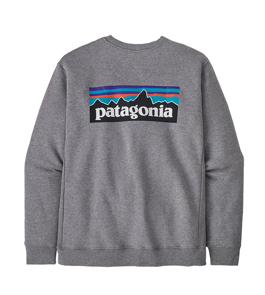 Patagonia P-6 Logo Uprisal Crew Sweatshirt 2023 - Gravel Heather 2 Patagonia P-6 Logo Uprisal Crew Sweatshirt 2023 - Gravel Heather - Image 2