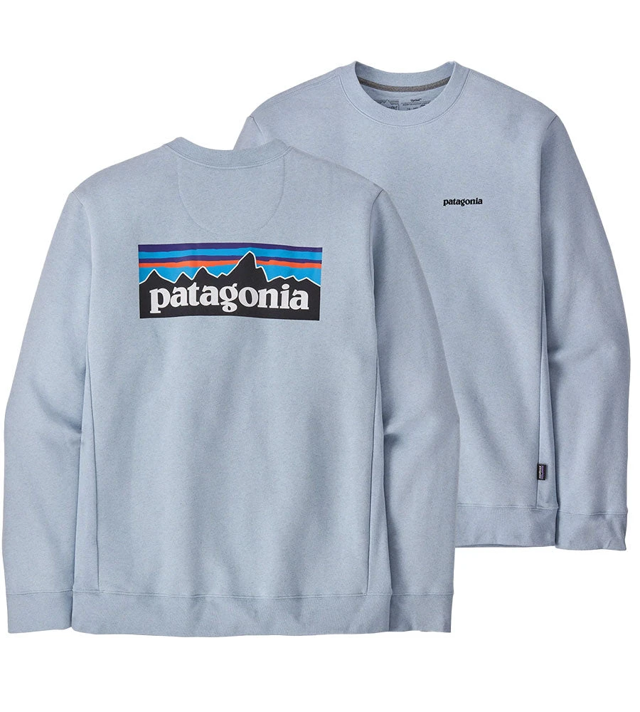 Patagonia P-6 Logo Uprisal Crew Sweatshirt 2023 - Steam Blue 1 Patagonia P-6 Logo Uprisal Crew Sweatshirt 2023 - Steam Blue