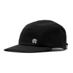 Reigning Champ Monogram 5-Panel Cap Black