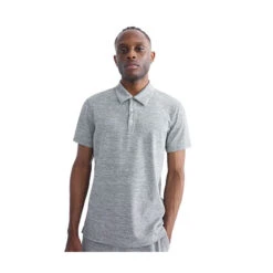 Reigning Champ Solotex Mesh Polo Shirt H.Grey -Men Clothing Shop Reigning Champ Solotex Mesh Polo Shirt H.Grey 3