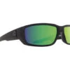 SPY Dirty Mo Soft Matte Black Happy Bronze Polar With Green Spectra Mirror