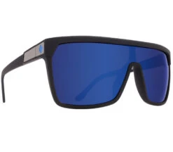 SPY Flynn - Soft Matte Black Happy Bronze With Dark Blue Spectra Mirror