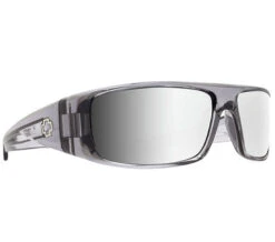 SPY Logan Clear Smoke Happy Gray Green With Silver Mirror