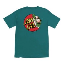 Santa Cruz Men's Beware Dot T-Shirt - Teal