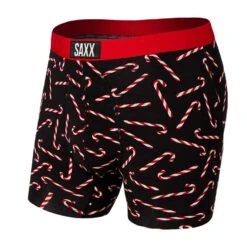 Saxx Vibe Boxer Brief - Black Candy Canes