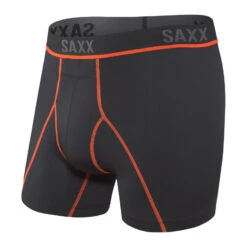 Saxx Kinetic HD Boxer Brief - Black/Vermillion