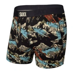Saxx Ultra Boxer Brief Fly - Black Mountainscape