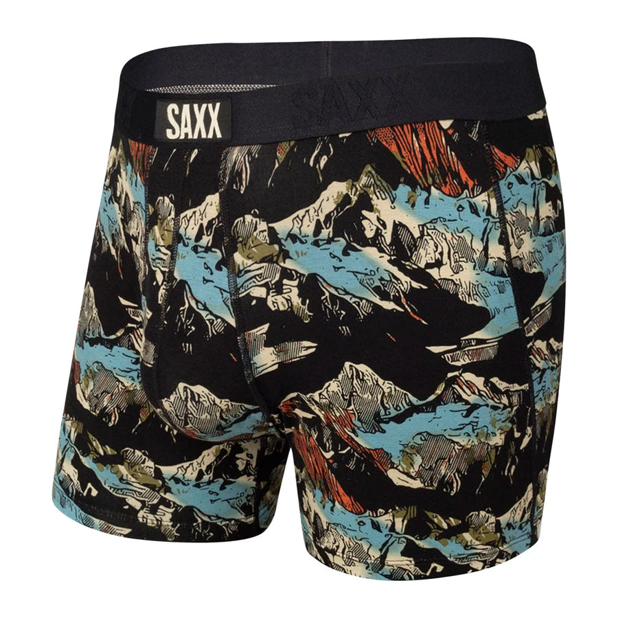 Saxx Ultra Boxer Brief Fly - Black Mountainscape 1 Saxx Ultra Boxer Brief Fly - Black Mountainscape