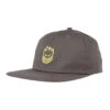 Spitfire Bighead Snapback Cap Charcoal/Yellow