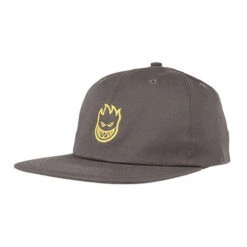Spitfire Bighead Snapback Cap Charcoal/Yellow