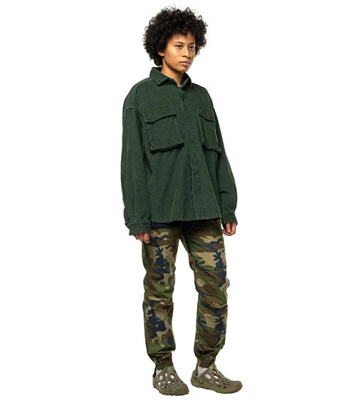 Taikan Corduroy Shirt Jacket Forest Green 2 Taikan Corduroy Shirt Jacket Forest Green - Image 2