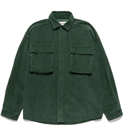 Taikan Corduroy Shirt Jacket Forest Green 1 Taikan Corduroy Shirt Jacket Forest Green