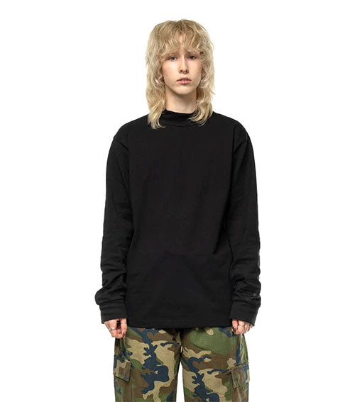 Taikan Mock Neck Jersey Crewneck Black 2 Taikan Mock Neck Jersey Crewneck Black - Image 2