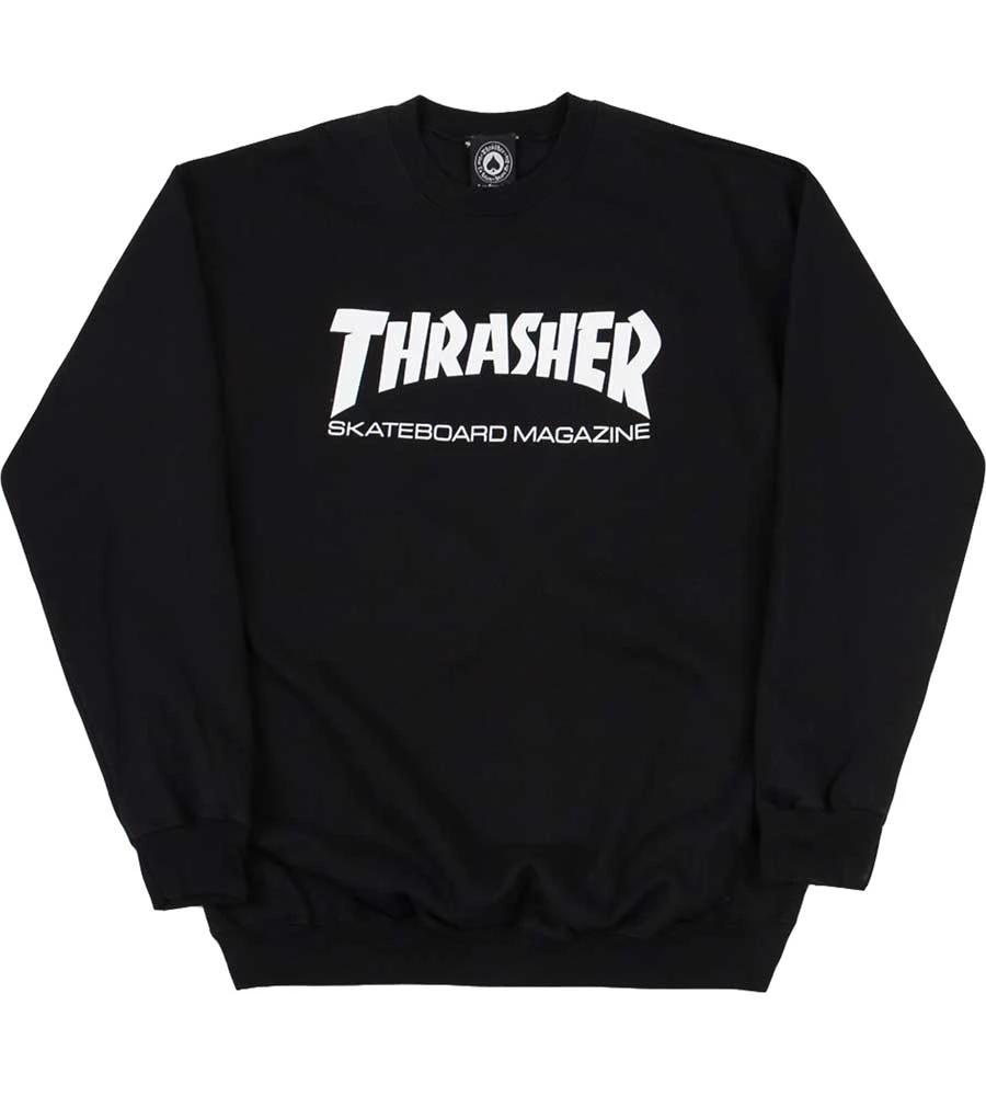 Thrasher Skate Mag Crewneck - Black 1 Thrasher Skate Mag Crewneck - Black