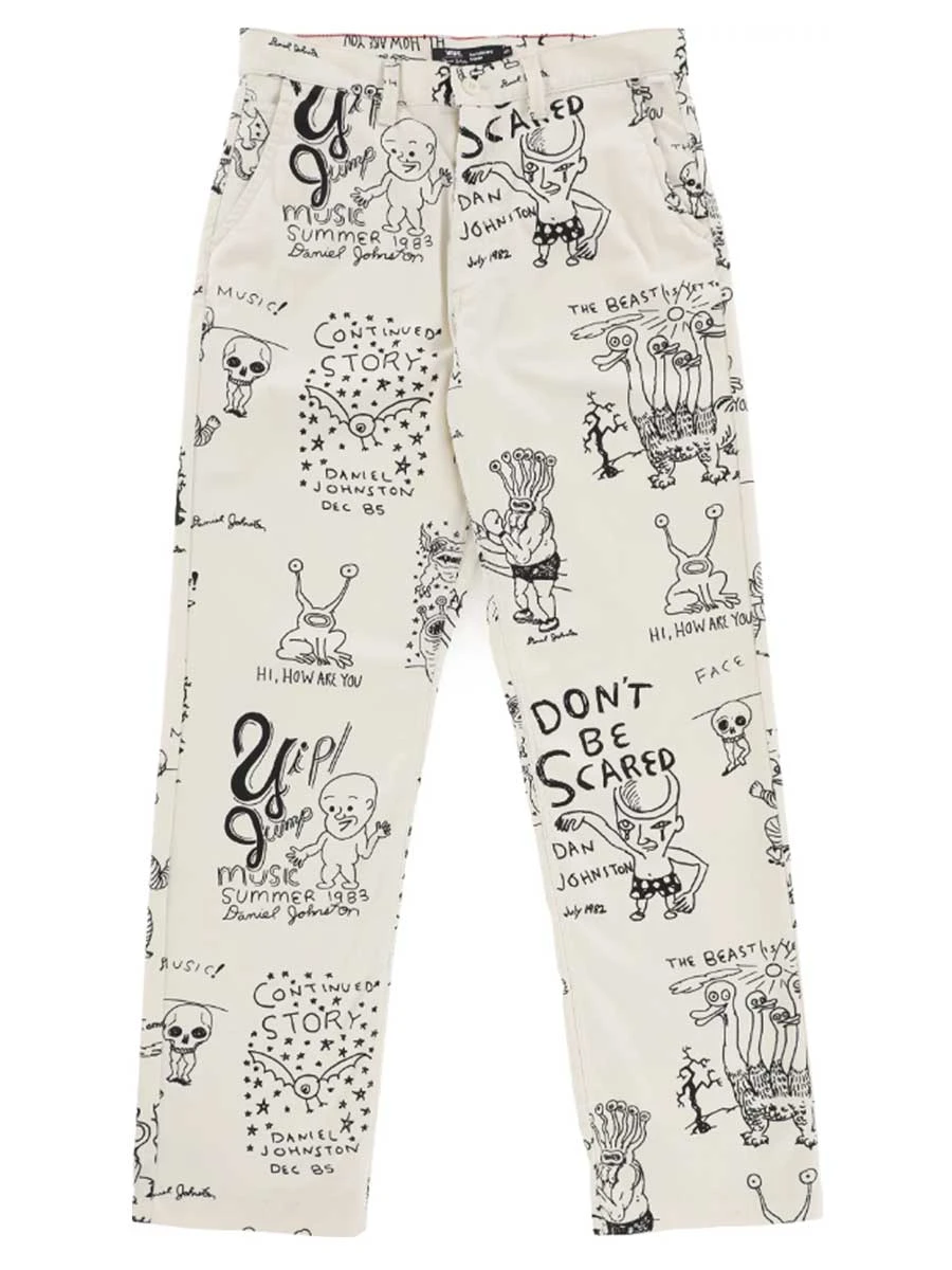 Vans X Daniel Johnston Authentic Chino Pant - Antique White 1 Vans X Daniel Johnston Authentic Chino Pant - Antique White