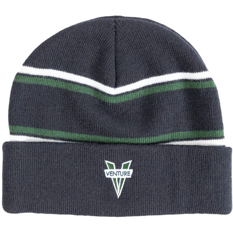 Venture Heritage Cuff Beanie Navy/White/Green 1 Venture Heritage Cuff Beanie Navy/White/Green
