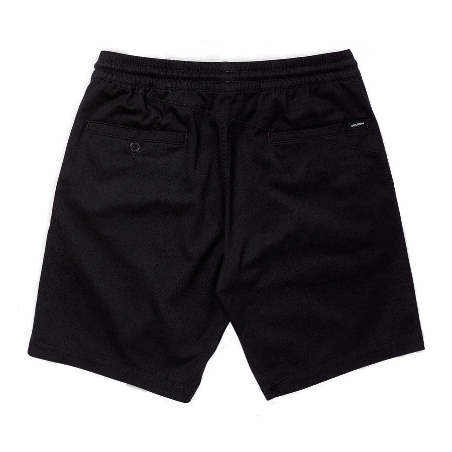 Volcom Frickin Elastic Waist Short - Black 2 Volcom Frickin Elastic Waist Short - Black - Image 2