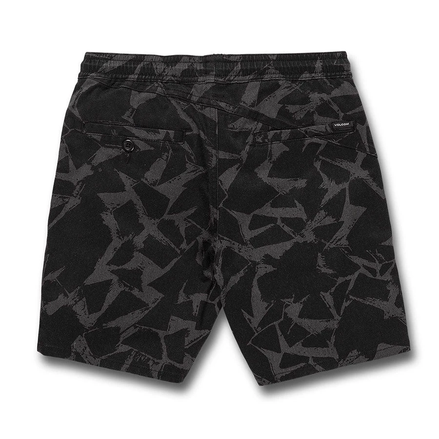 Volcom Frickin Mix Elastic Waist Short - Black 2 Volcom Frickin Mix Elastic Waist Short - Black - Image 2