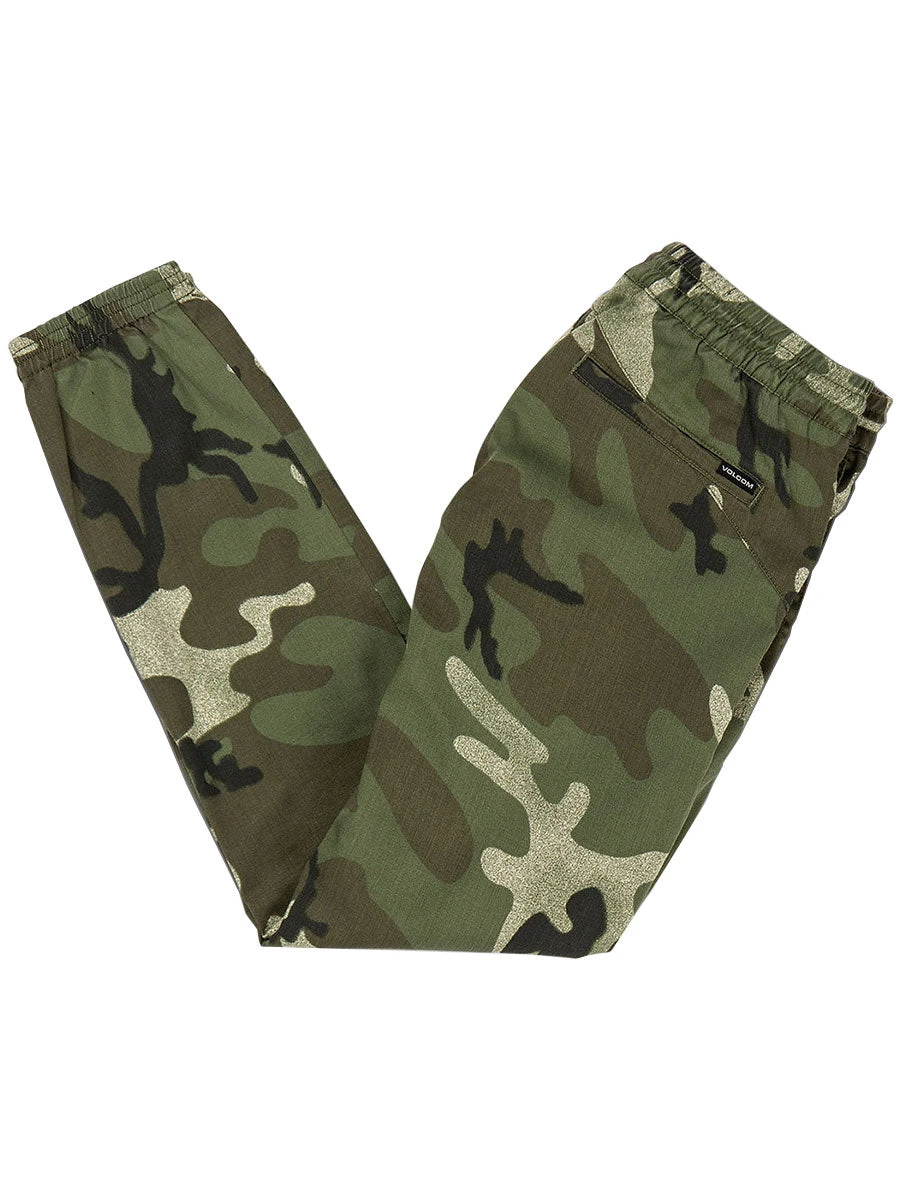 Volcom Men's Frickin Slim Jogger - Army 2 Volcom Men's Frickin Slim Jogger - Army - Image 2