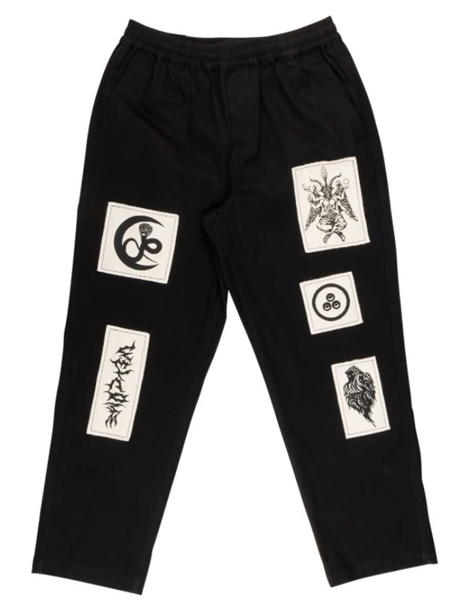 Welcome Volume Twill Patches Pant - Black 1 Welcome Volume Twill Patches Pant - Black