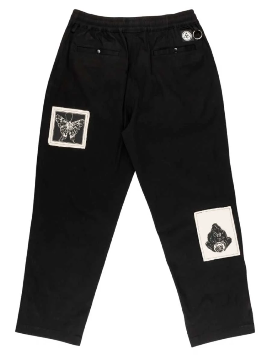 Welcome Volume Twill Patches Pant - Black 2 Welcome Volume Twill Patches Pant - Black - Image 2